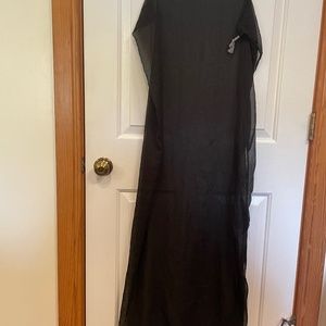 Black Silk Sheet Scarf or Wrap